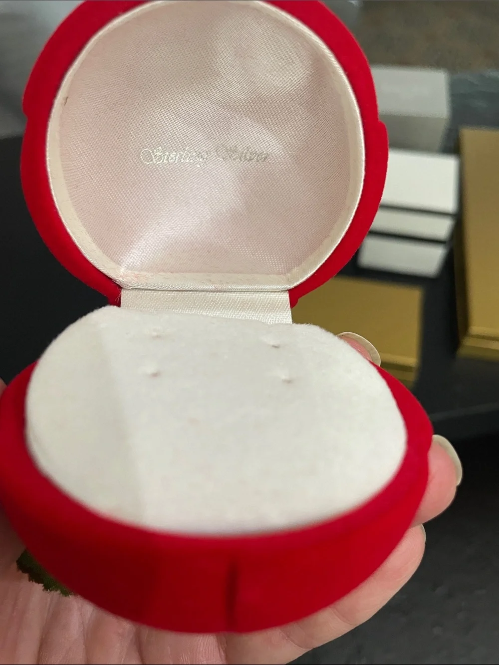 Zales Cream & Silver Jewelry Box and 6 Assorted boxes.